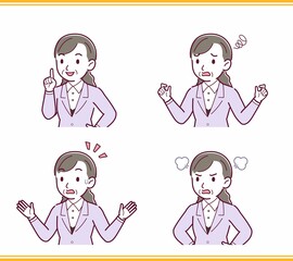 女性役員のイラスト