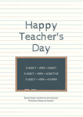 happy teachers day (white background)