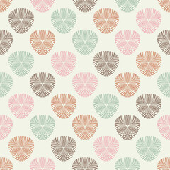 Mosaic with geometric shapes. Seamless pattern. Design with manual hatching. Textile. Ethnic boho ornament. Vector illustration for web design or print.