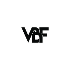 vbf letter original monogram logo design