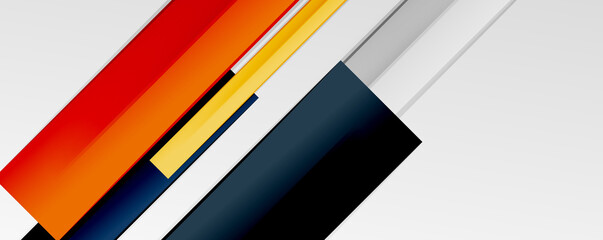 Multicolored lines background. Design template for business or technology presentations, internet posters or web brochure covers