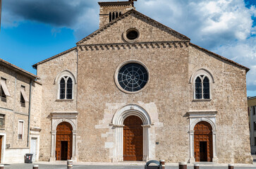 Fototapeta na wymiar view of the church of San FRancesco in terni