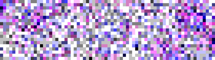 Halftone squares. Vector stylized geometric pattern and background. Falling pixels. Abstract mosaic. Vector illustration.