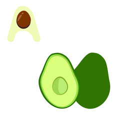 A - avocado, letter alphabet for children