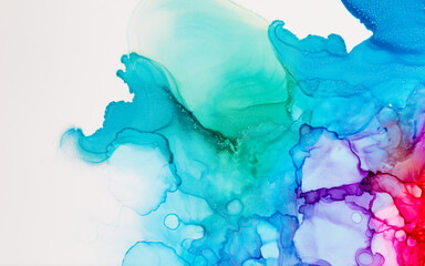 Abstract trendy wallpaper artwork. Ink colors.