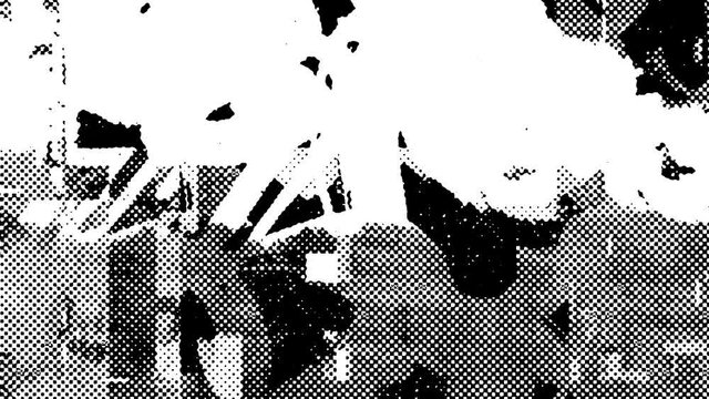 Abstract graffiti glitch motion animated background.