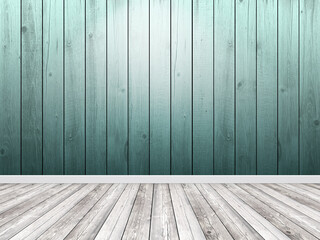 Wood planks wall and floor for background