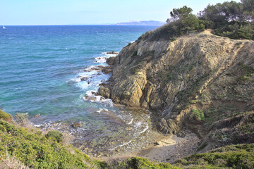 Pointe de la Badine beach, Hyeres, South of France