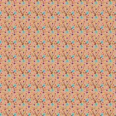 seamless pattern with flowers