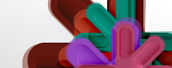 Abstract glossy crosses background for business or technology presentations, internet posters or web brochure covers