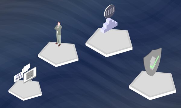 Social psychology concept on abstract design