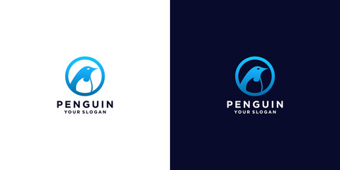 penguin logo design vector inspiration © euforia