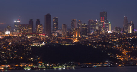 Obraz premium Skyscrapers in Istanbul City, Turkey