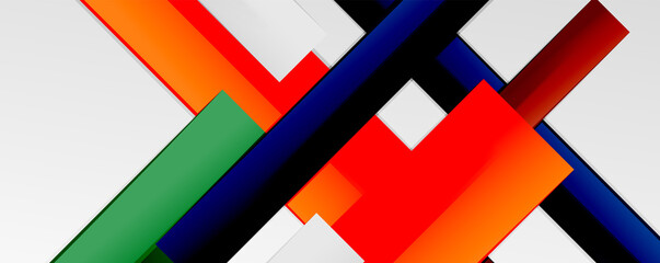 Color abstract lines trendy geometric background for business or technology presentation, internet poster or web brochure cover, wallpaper