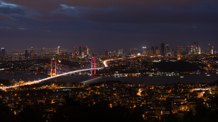 Naklejka premium 15 July Martyrs Bridge in Istanbul, Turkey