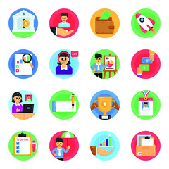 
Pack of Analytics and Documents Flat Icons 

