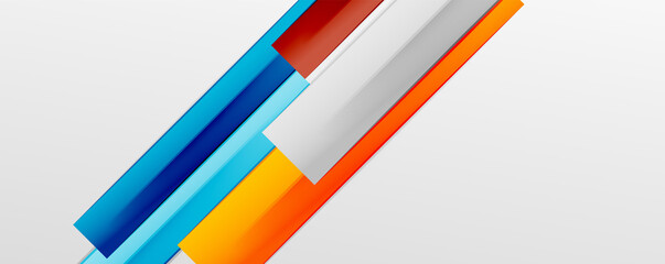 Multicolored lines background. Design template for business or technology presentations, internet posters or web brochure covers