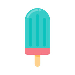 Vector ice cream. Sweet ice cream made from fruit and waffle cones. Refreshing in summer