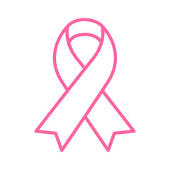 Vector pink ribbon cross Breast cancer day sign in women Cancer fighting ideas