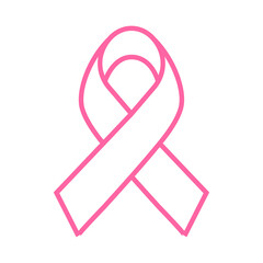 Vector pink ribbon cross Breast cancer day sign in women Cancer fighting ideas