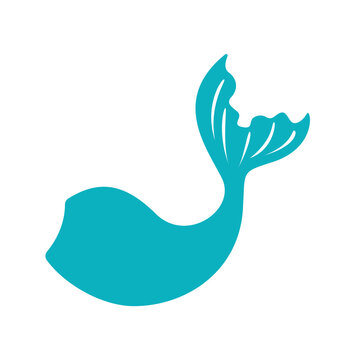 recommend clip art: Beautiful mermaid tail vector Ocean mermaid tail design Isolated on white background