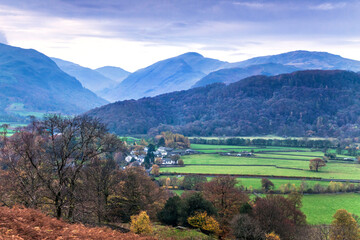 dramatic autumn  landscape image taken in Lake District , Cumbria