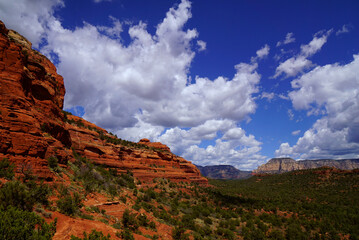 Fototapeta premium アメリカ ボルテックス溢れるヒーリングの聖地「セドナ」の赤い大地
