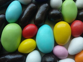 Detail view of colorful candies 