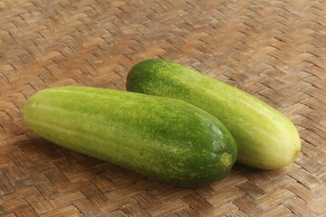 cucumbers in a basket