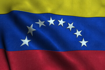 Venezuela National Flag is waving