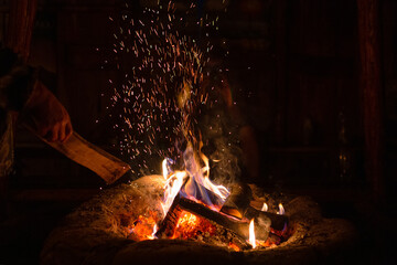 Ognisko, ogień © Sylwia