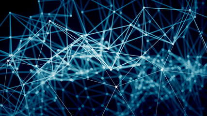 青のネットワークイメージ