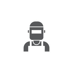 welder mask line icon linear style sign for mobile concept and web design industrial welding mask