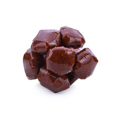Jujube Chinese dried on white background. full depth of field
