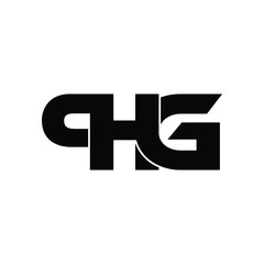 PHG letter monogram logo design vector