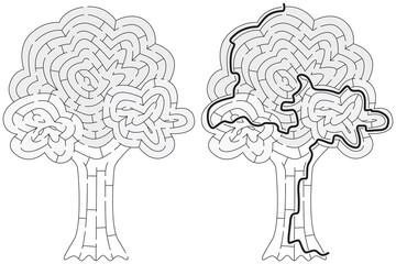Tree maze