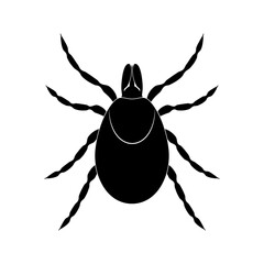 Tick insect icon, vector  illustration 