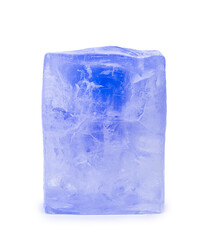 Blue ice cube block