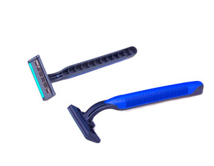 female razors isolated on the white background.