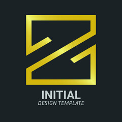  Initial Letter Z Logo Icon Creative Design Template