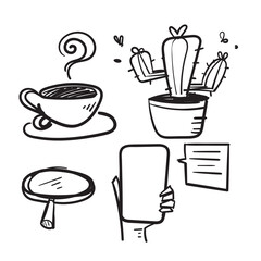 hand drawing doodle element illustration isolated icon