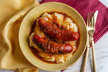 Sausage and Mashed Potatoes