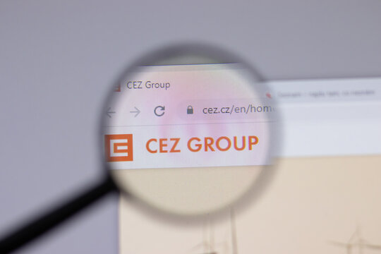 New York, USA - 18 March 2021: CEZ Group company logo icon on website, Illustrative Editorial.