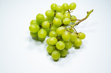 fresh grape on white background