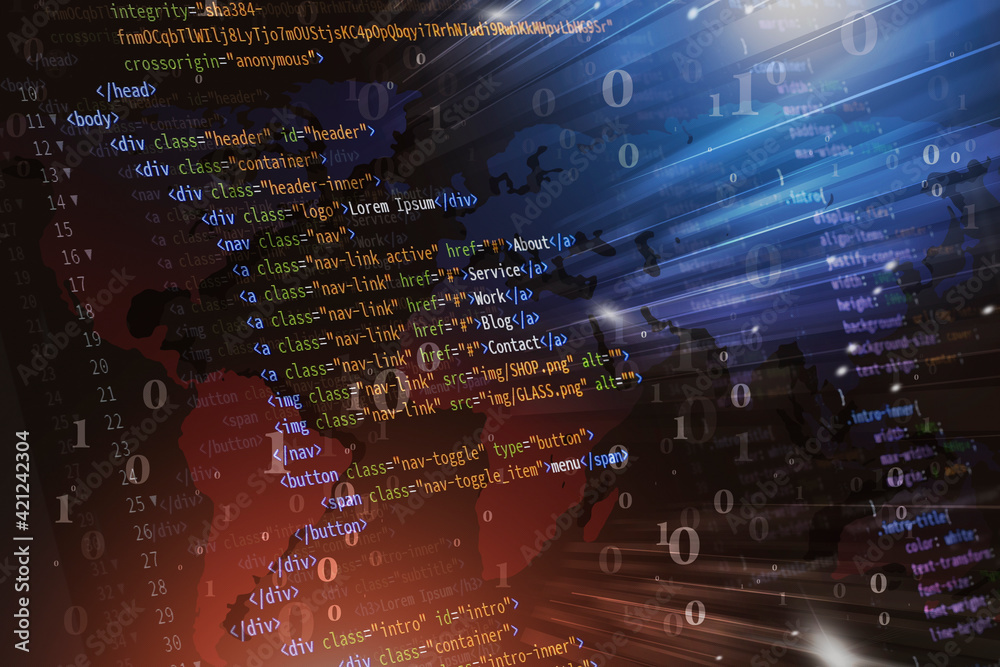Poster world web computer technology