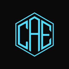 CAE polygon letter icon design on BLACK background.Creative letter
CAE-C A E  logo design. CAE initials Polygon Logo design.
