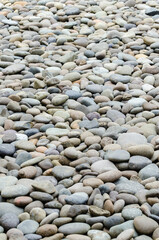 Inner patio made of rolling stones at Izumo Taisha shrine, Taisha, Japan