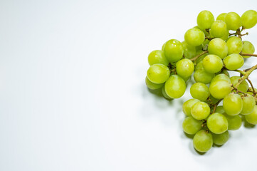 fresh grape on white background