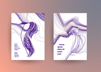 Modern colorful flow poster. Wave Liquid Form. Artistic design for your design project. Vector illustration EPS10.