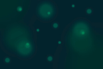 Dark blue green background with bokeh effect. Abstract light background with copy space for design. Web banner.